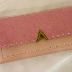 Chic Pink and Tan Women's Wallet